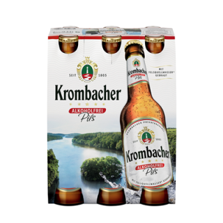 Krombacher Alkoholfrei - 6 x 0,33 l Mehrweg Glas Flaschen
