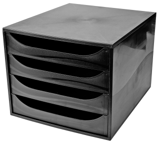 Sigma Schubladenbox Schwarz