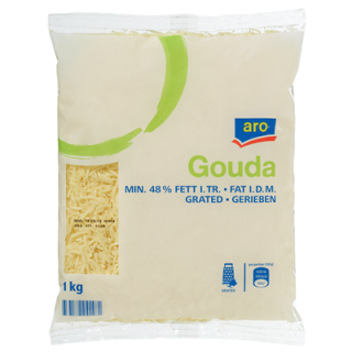 aro Gouda gerieben 48 % Fett - 1 kg Packung