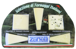 Zanetti Italienische Käseplatte Hart- & Schnittkäse, Eine Auswahl an italienischen Käsevariationen in der 235 g Verpackung 235 g
