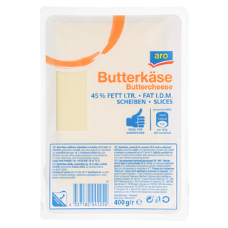 aro Butterkäse 45% Fett, wiederverschließbar,...