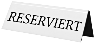 Securit Tisch-Schild