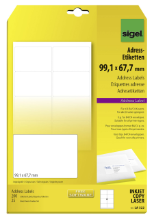 Sigel LA322 Adressetiketten
