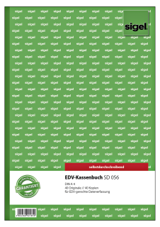 Sigel DIN A4 SD056 EDV-Kassenbuch A4