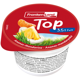 Frankenland Top H-Fruchtjoghurt 3,5 % Fett, versch. Sorten 75g