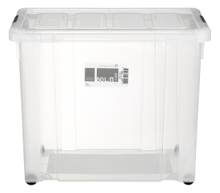 Tarrington House Clear Box mit Rollen und Deckel Transparent