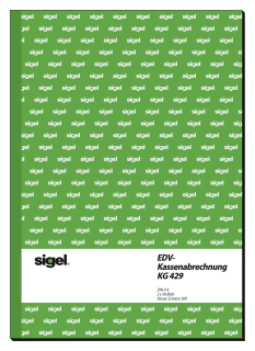 Sigel KG429 EDV-Kassenbuch A4