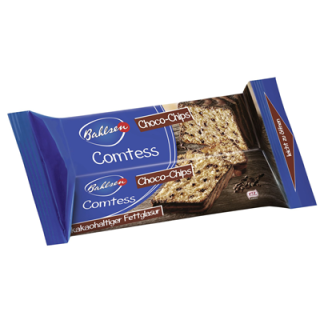 Bahlsen Comtess Kuchen Choco Chips fertig gebacken ungeschnitten -  350 g