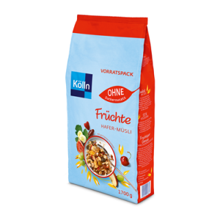 Kölln Müsli Früchte ohne Zuckerzusatz - 1,70 kg Beutel