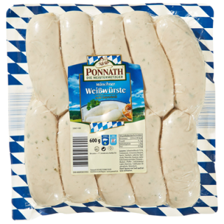 Ponnath Münchner Weißwürste 600g