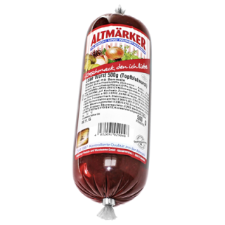 Lose Wurst Brühwurst (Topfblutwurst) 500 g Packung