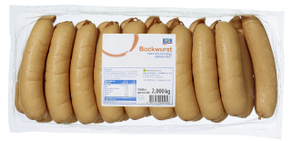 aro Bockwurst gebrüht, gekühlt 20 Stück à 100 g - 2 kg Packung