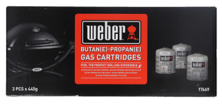Weber 17669 3 Gas-Kartuschen
