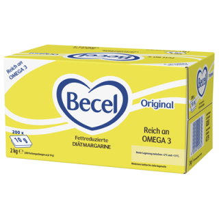 Becel Original fettreduzierte Diätmargarine 60 % Fett 120 x 20 g Karton