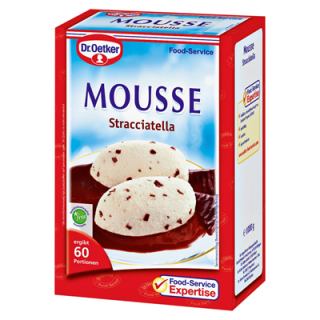Dr. Oetker Professional Mousse Stracciatella ohne Kochen Dessertpulver - 1 x 1 kg Packung