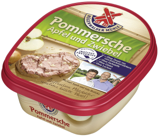 Pommersche Gutsleberwurst Apfel und Zwiebel - 125 g Becher