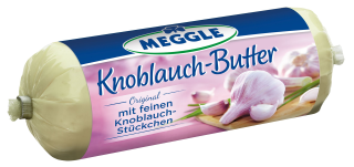 Meggle Butter Rolle Knoblauch 62 % Fett - 125 g Packung
