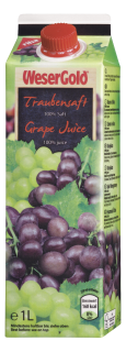 Wesergold Traubensaft 1L