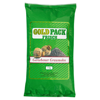 Goldpack geriebener Graumohn 1kg