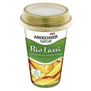 Andechser Bio Jogurt mild Mango 3,5 % Fett - 1 x 250 g Becher