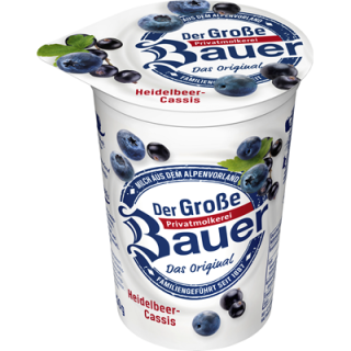 Bauer Fruchtjoghurt, 3,5 % Fett, Heidelbeere gekühlt...
