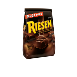 Riesen in kräftiger dunkler Schokolade (30%) 900 g Beutel