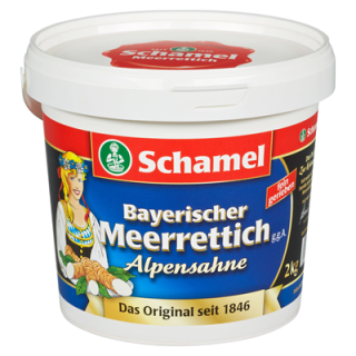 Schamel Bayerischer Meerrettich Alpensahne 2 kg Eimer