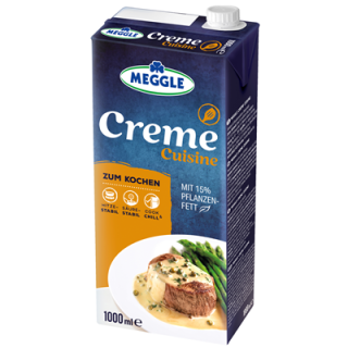 Meggle Creme Cuisine Kochcreme, 15 % Fett 1 l Faltschachtel