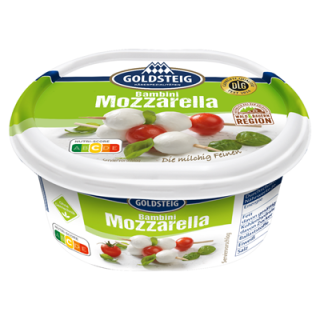 Goldsteig Bambini Mozzarella 45 % Fett i.Tr. - 125 g Becher