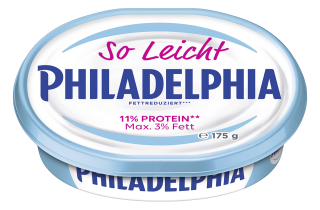 Philadelphia Käse Creme Natur So Leicht - 175 g Packung