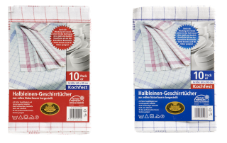 Gözze Geschirrtücher Karo Rot - 50 g Stück