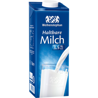 Weihenstephan H-Alpenmilch 3,5 % Fett 1 l Packung