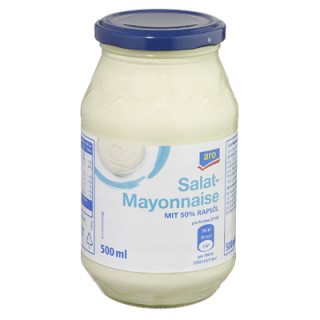aro Salatmayonnaise 50 % Fett 500 ml Glas