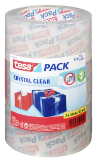Tesa Pack Crystal Clear 50 mm  x  66 m