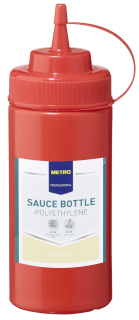 METRO Professional Spenderflasche Rot 490 ml Ø 7 cm