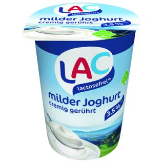 Schwarzwaldmilch LAC lactosefrei Joghurt mild 3,5 % Fett - 400 g Becher