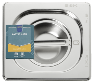 METRO Professional GN Deckel 1/6 Chrom-Nickel-Edelstahl -...