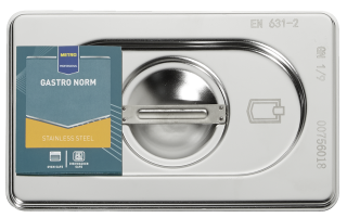 METRO Professional GN Deckel 1/9 Chrom-Nickel-Edelstahl -...
