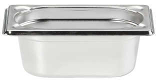 METRO Professional GN Behälter 1/9 Chrom-Nickel-Edelstahl 65 mm - 135 g Stück