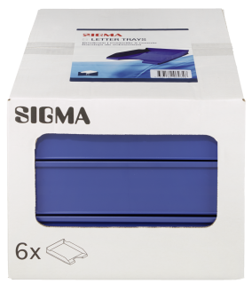 Sigma Briefkorb Blau - 6 Stück