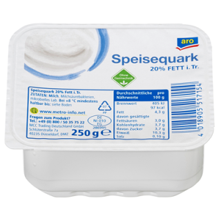 Aro Speisequark mager 20% /  250 g