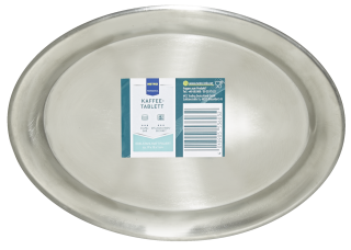 METRO Professional Kaffeetablett Silber oval