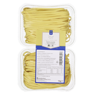 METRO Chef Frische Eiernudeln, Fettuccine AllUovo, Fettuccine mit Ei 2 Stück à 500 g - 1 kg Packung