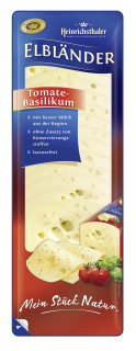 Elbländer Tomate & Basilikum geschnitten 45 % Fett 500 g Schale