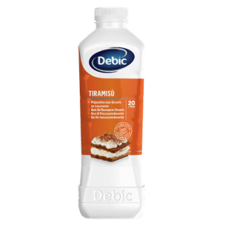 Debic Tiramisu Dessertbasis gekühlt - 1 l Flasche