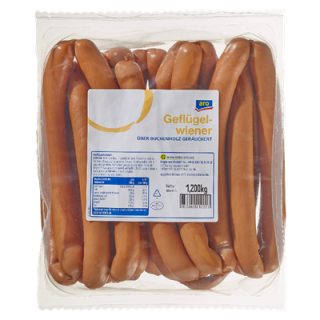 aro Geflügelwiener vorgebrüht 20 Stück - ca. 1 kg