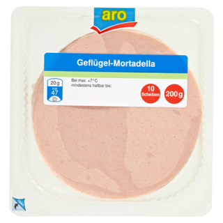 aro Geflügel Mortadella geschnitten 200 g