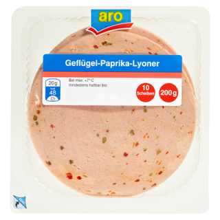 Aro Geflügel Paprikalyoner 200 g