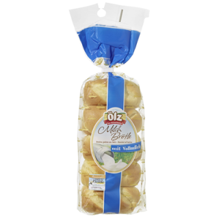 Oelz Milch Brötle fertig gebacken ungeschnitten 10 Stück à 40 g - 1 x 400 g