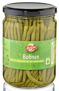 BelSun Grüne Bohnen sehr fein - 530 g Glas